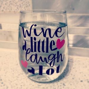 Wine glass decor